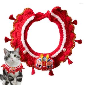 Dog Collars Dragon Year Scarf Scarves Lucky Pet Spring Festival Costume R leveranser för kaniner husdjur katter