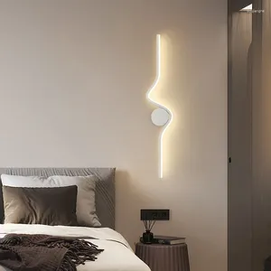 Vägglampa Modern LED för vardagsrum Bakgrund Badrums sovrum gångbelysning heminredning inomhus sconce belysning fixtur