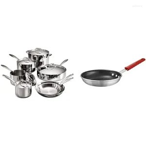 Kochgeschirr-Sets Tramontina 80116/249DS Gourmet-Edelstahl, induktionsgeeignet, dreilagig verkleidet, 12-teiliges Set, NSF-zertifiziert