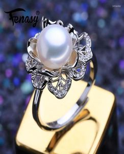 Cluster Rings 925 Sterling Silver Ring Luxury Natural Freshwater Pearl For Women Female Party Wedding Fine Jewelry5088844