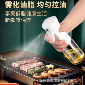Glass Spray Bottle Household Cooking Olive Barbecue Press Oil Pot