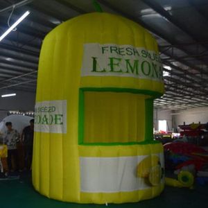 4x4x3.5m H (13.2x13.2x11.5ft) Prezzo di fabbrica Tessuto Oxford limonata gonfiabile Stand di concessione stand vendita all'aperto in piedi Juice Cup Carnival Party tent3