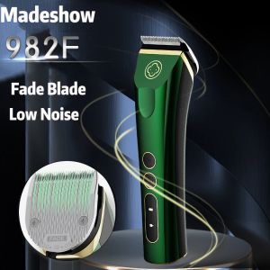 Trimmer Hårklippare för Man Madeshow 982F Hårtrimmer Fade Blade Wireless Hair Clipper Sladlös frisyrmaskin för Barber Shop