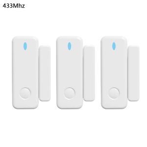 Detector Home Security 33MHz Mini Window Door Alarm Sensor Wireless Magnetic Switch Contact Detector Signaling for Intruder Alarm System