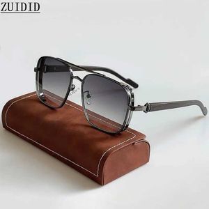 Solglasögon Mens Square Solglasögon Womens Fashionable Luxury Retro Fashionable Glasses Retro Steampunk Solglasögon Gafas de Sol Hombre J240226