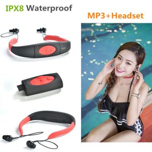 Player IPX8 Waterproof 8GB Sports Sports Music Music Collettore Audio Audio Stereo Audio con per le immersioni per la piscina Walkman