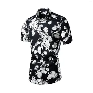 メンズTシャツ2024夏のマルチカラーカラードレスシャツフォーマルメンズ半袖トールロング