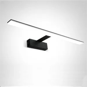 Lampada da parete Lampada da parete moderna nordica a LED Fari a specchio Lampada minimalista in acrilico Negozio di barbiere El Armadietto da bagno Sconce Decor