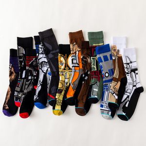 Unisex Cartoon Socks Scary Movies Theme Cotton Casual Socks Men 12 Styles