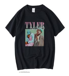 Tyler o criador rap cantor engraçado camisetas das mulheres dos homens unisex preto camiseta retro gráfico t camisa de algodão homem mulher camisetas 22064037560