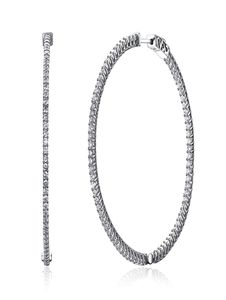 Рекомендую большие серьги-кольца из настоящего стерлингового серебра 56 мм с микро-паве, крошечные ювелирные изделия с кристаллами, большие серьги-кольца из серебра 925 пробы4146362
