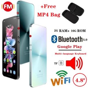 プレーヤー多言語Android Mp3プレーヤーGoogle Play Wifi Mp3 16GBタッチスクリーンビデオBluetooth Music Player TF Card Speaker Radio