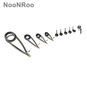 Rods Noonroo Spinning Guide Kit KLH Series Fishing Rod Guide Set Saltwater Guides (10st/Set) DIY Reparation Guides 5G/Set 2set 2set