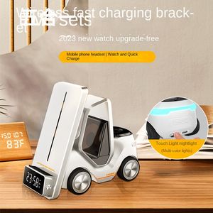 15W Desktop Three-in-One Wireless Fast Charging Bracket for iPhone Headphones Watch Stand wholesale
