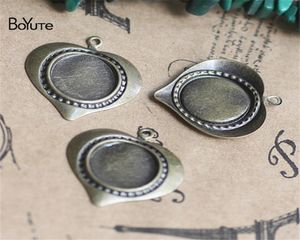 BoYuTe 100Pcs 10MM Cabochon Base Tray Blank Charms Pendant Vintage Fashion Diy Jewelry Accessories5868251