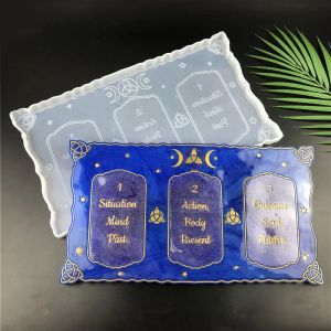Necklaces Diy Tarot Brand Silicone Mold Oracle Card Board Jewelry Pendant Crystal Epoxy Resin Mold