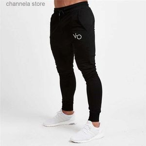 Calças masculinas Mens Sports Gym Slim Fitness Jogging Calças Homens Casuais Calças Lápis Puro Algodão Moda Masculino Skinny Foot Workout Sweatpants T240227