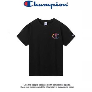 Japanische Version von Champion, kurzärmeliges Damen-T-Shirt mit authentischem, neuem, bedrucktem Buchstaben, loses T-Shirt für Herren, Freizeitsport, vielseitiges Rundhals-Top