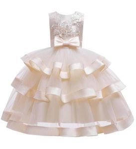 Girl039s Vestidos Bebê Meninas Flor Tutu Vestido de Natal Criança Crianças Elegante Princesa Festa de Casamento Children039s Brithday Cl4538456