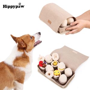 Spielzeug Attracitve Egg Traning Dogs Agility Toys Puppy Sniffing Toys Disassembly Plush Box Find Food Pet Teaser Playing Interactive Toy