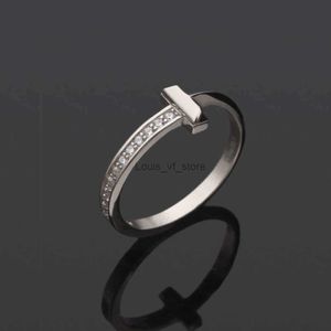 Pierścienie zespołowe Love Titanium Gold Sier Rose Rozmiar 6/7/8/9mm Pierścień Designer Women Jewelry H24227