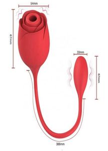 Sexspielzeug Massagegerät Neues Design Rose Spielzeug für Erwachsene Saugen Vibrator Nippelsauger Oral Masturbieren für Frauen5083305