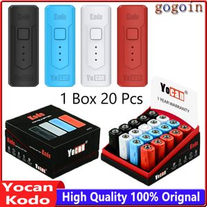 Bateria Yocan Kodo 400 mAh 20pcs/pudełko wstępne mod modny 510 Regulowane napięcie pałkarza Vape Cig Pen Vaporizer Atomizer