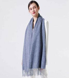 2019 Winter LOGOMANIA SHINE Marke Luxus Schal Frauen und Männer Zwei Seite Schwarz Rot Seide Wolle Decke Schals Mode Designer blume S5599377