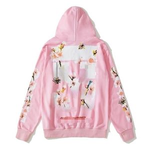 2024 OFF Whites Designer Herrenmode Hoodies Fingerabdruck Ow Brand Kapuzenpullover Oversize Damen Designer Whitees