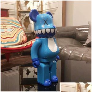 ألعاب الأفلام EST 400 ٪ 28 سم 0.6 كجم chomper Bearbrick the PVC Bluetooth Fashion Bear Toy Toy to Collectors Art Work Model Decorat DH7RG