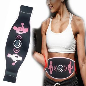 Slimming Massage Belt Muscle Toner EMS Abdominal Toning Belt Body Belly Fitness Trainer For Abdomen Arm Leg Waist Weight Loss 240220