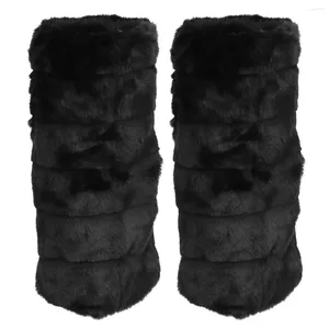 Calzini da donna 1 paio di costumi in pelliccia sintetica caldi scaldamuscoli sfocati copri maniche per stivali