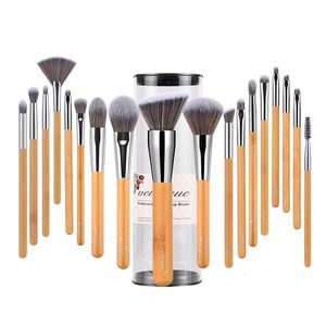 Vela.Yue Makyaj Fırçası Seti 18/10/5pcs Tam Fonksiyon Tozu Temel Allık Bronzer Eyeliner Gölge Kaş Dudak Parlak Güzellik Aracı 240220