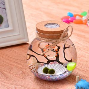 Night Lights Arrival Colorful 11cm Glass Bottle Jar LED Terrariums Wish Light Aquarium Light#264310