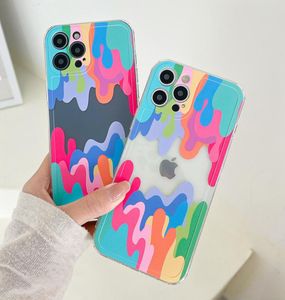 Melted Paint Phone Case Lightweight Shockproof Soft Back Cases For iPhone 7 Max 7S XR 12 Mini SE 6 8 Plus 11 13 Pro X XS 6S8217248