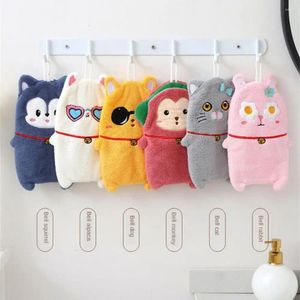 Towel Cute Cartoon Animal Hand Double Layer Thickened Towels For Kids Home Dishcloth Absorbent Quick-drying Kitchen Bathroom Rag