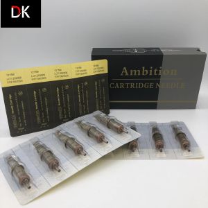 Needles Ambition Tattoo Cartridge Needles 20 Pieces Round Shader 0.30mm Long Taper 1003rs 1005rs 1007rs 1009rs