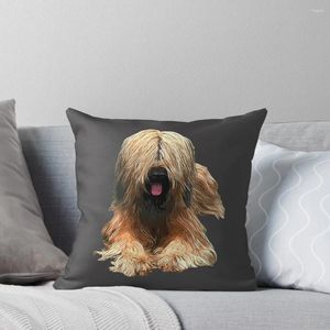 Kissen Briard Der stilvolle Look-Überwurf Weihnachten für Zuhause mit elastischem Bezug für das Sofa