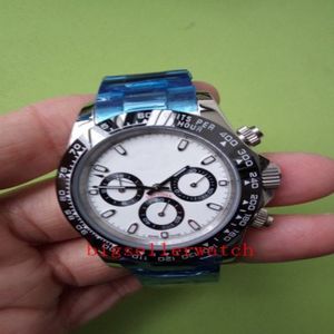 هدية عيد الميلاد الأصلية مربع الفاخرة رجال مشاهدة الفولاذ المقاوم للصدأ 40mm 116500ln - White Dial Wristwatches Automatic Mechanica303z