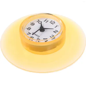 Wall Clocks Bathroom Suction Cup Clock Vintage Decor Waterproof For Living Decorations Ornament Silica Gel Loop Shower With