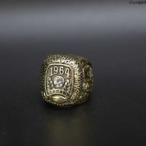 JLGS Designer Pamięci Ring Band NCAA 1964 Alabama Red Tide Championship Ring Ring High Grade Mistrzostwo proste v5jp