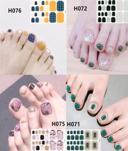 2019 22 TIPS KOREA TOE Paznokcie naklejka na paznokcie naklejki klejowe paznokcie polskie paski DIY pedicure foot naklejki manicure kobiety3549922