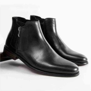 Dres Schuh Leder Formal Spitze Männer Ankleidestiefel Eleganter Chelsea Schöner schlanker Gentleman Büroschuh Hochhackige Schuhe 220723