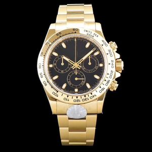 2024 QC CHEC -män Titta på Super Quality Automatic Cal.4130 Movement 40mm 126508 M116508 Watches Ceramic 18K Gold Waterproof Noctilucent Men's armbandsur