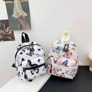 Mochila estilo sacos impressão animal mini mulheres mochilas moda saco tendência náilon feminino pequenos sacos de escola branco feminino mochila 237j