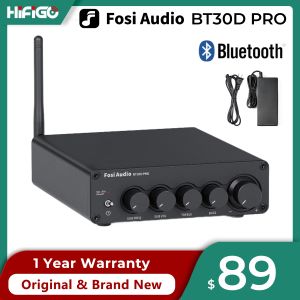 Колонки Fosi Audio BT30D PRO Bluetooth усилитель мощности звука 2,1-канальный усилитель аудиоресивер для динамика сабвуфера 165Wx2 + 350W BT30D PRO