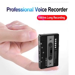 Spelare Cool Retro Classic Cassette Tape Mönster Mini Digital Activated Voice Recorder Audio Sound Recording Device Mp3 Player