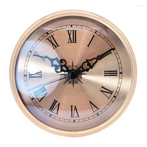 Klocktillbehör 108mm Vintage Round For Head Insert Metal Wall Clock Operated Retro Hanging Roman Number Time Home Room