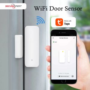 Rilevatore Sensore porta WiFi Smart Home Rilevatori di porte e finestre aperte/chiuse Supporto Il telefono cellulare riceve informazioni sull'allarme push