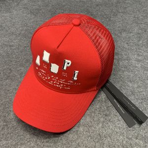 Новая мужская дизайнерская бейсбольная кепка для женщин, модная роскошная кепка с мячом для гольфа Snapback, вышивка букв, летняя спортивная защита от солнца, холст, красная высококачественная шляпа дальнобойщика